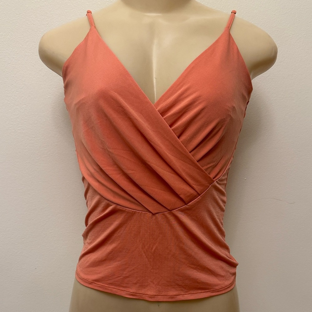 Guess by Marciano Wrap-Front Camisole Tank Top in Coral Size XS Y2K